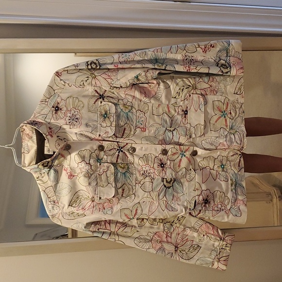 Chicos Embroidered Jacket Size 0 - Picture 1 of 5